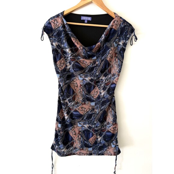 Vivienne Tam Dresses & Skirts - Vivienne Tam Dress Womens Size Small Mesh Abstract Ruched